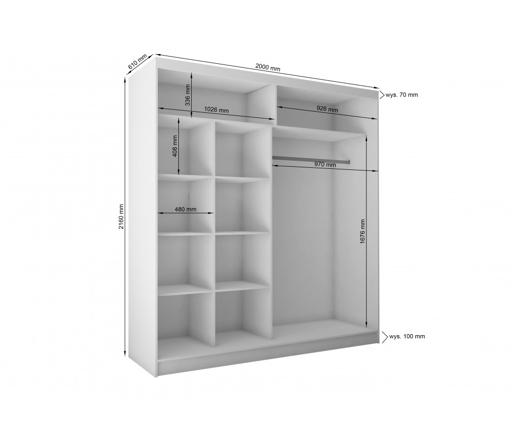 Schiebeschrank Rewo 200