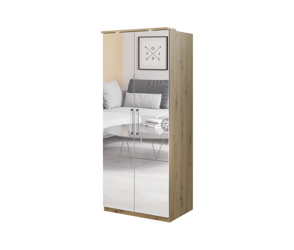 Schrank 2D Spiegel Combo Eiche Artisan