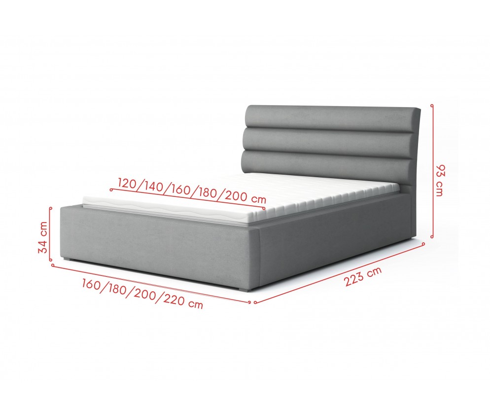 Polsterbett Mono 200x200