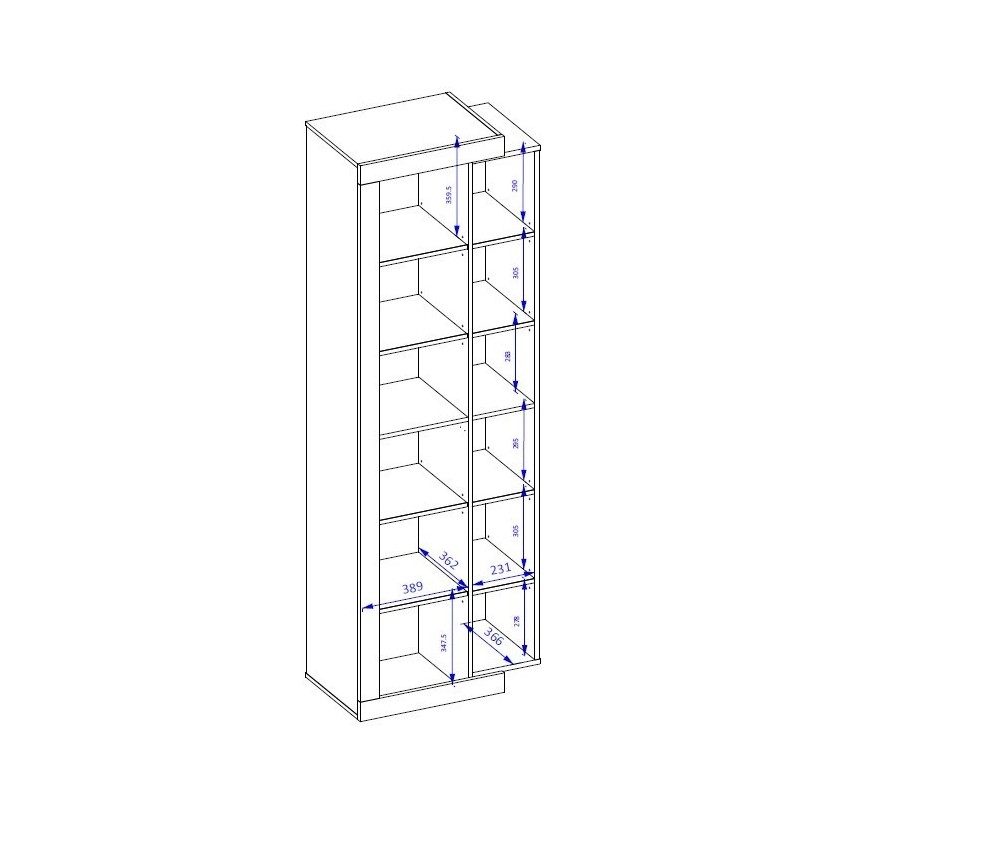 Vitrine 1D Sitre