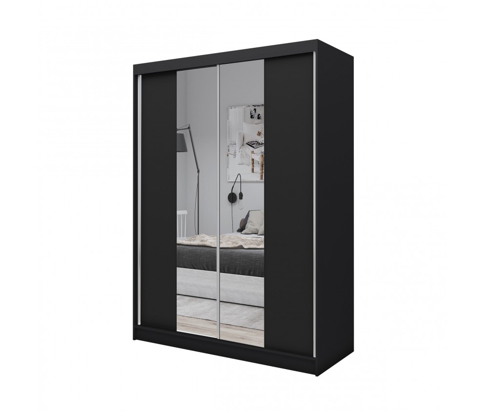 Schiebeschrank Laza 160 Schwarz