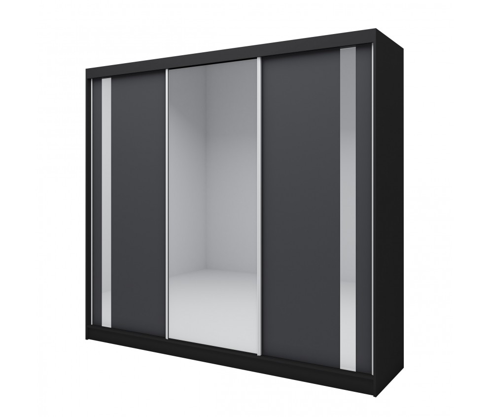 Schiebeschrank Grab 240 Schwarz