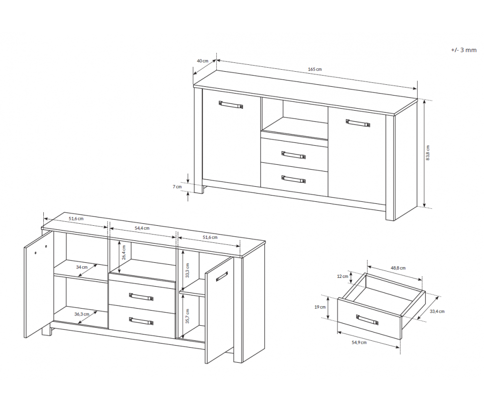 Kommode 2D2S Seno