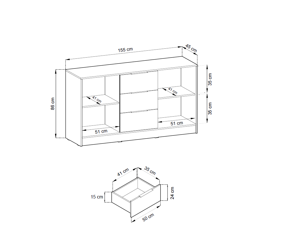 Kommode Telo 3D