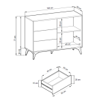 Kommode Diana 1D3SZ 104