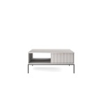 Couchtisch Viva 104 Grau Matt/Schwarz Gestell