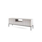 RTV-schrank Viva 154 Grau Matt/Schwarz Gestell