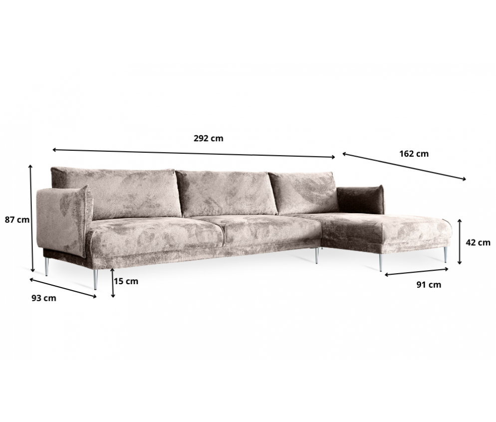 Ecksofa Filo 3-Sitzer