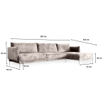 Ecksofa Filo 3-Sitzer