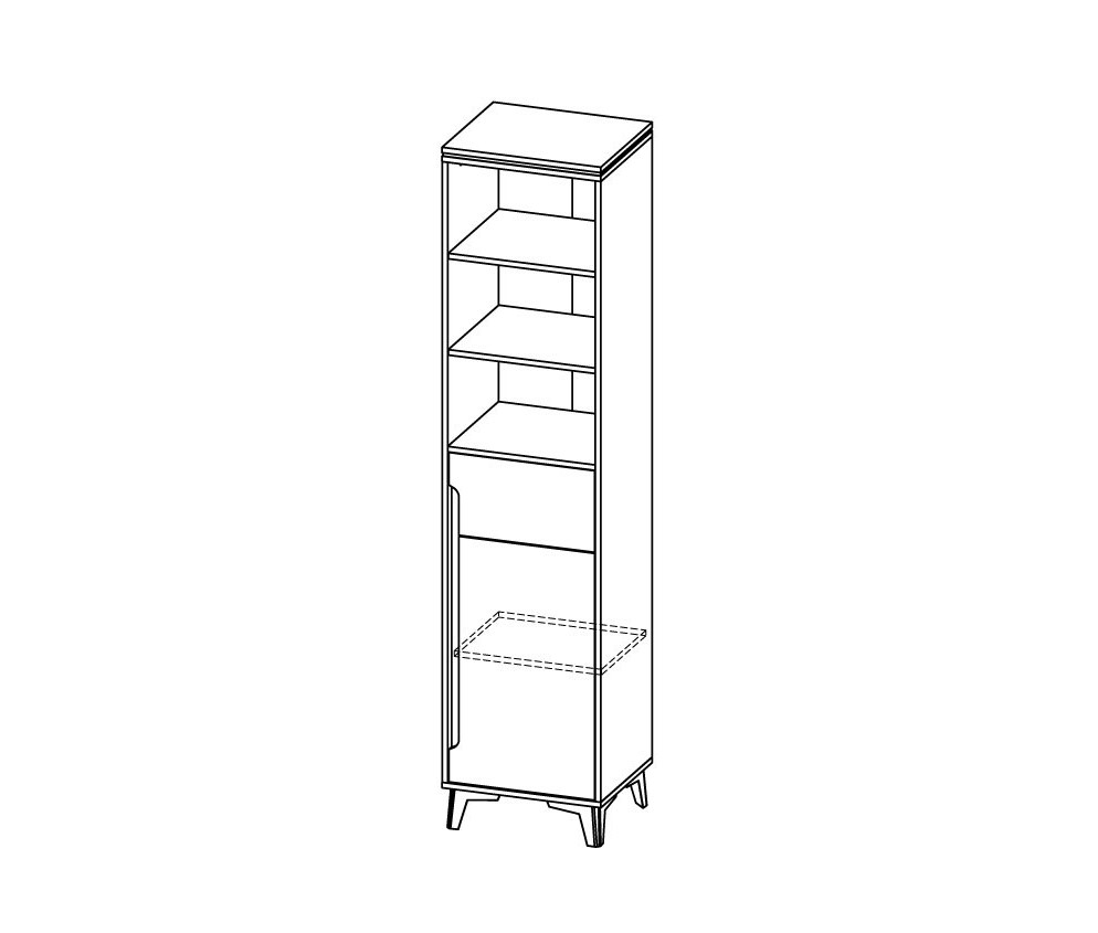 Schrank mit Regal GA3