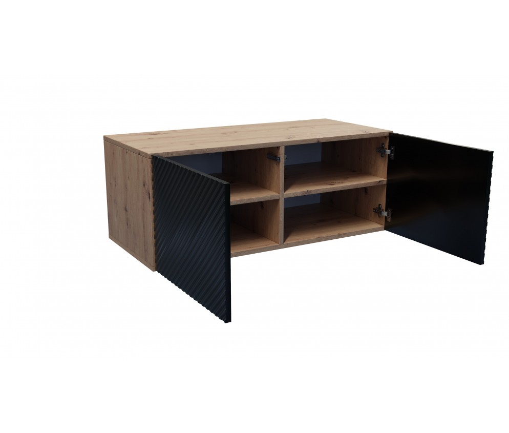 RTV-Schrank Neo 200 (2x100) gefräster, geschlossen