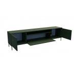 RTV-Schrank Mell Schwarz Matt/Gold