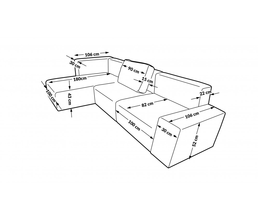 Ecksofa Nord Premium