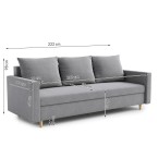 Sofa Lela mit Schlaffunktion