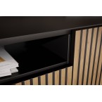 RTV-Schrank Cora Eiche Craft Gold/Schwarz Matt hängend/stehend