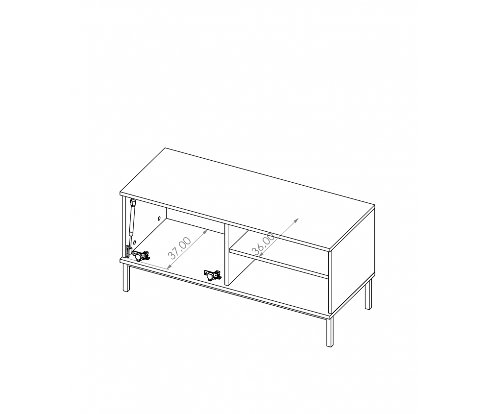 Schrank-RTV 100 Aria Dunkelblau