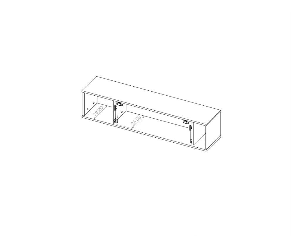 Hängeschrank Aria Dunkelblau