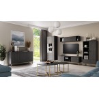 Vitrine Aria Esche Portland Schwarz