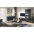 Vitrine Aria Esche Portland Schwarz