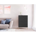 Kommode 70 Aria Esche Portland Schwarz