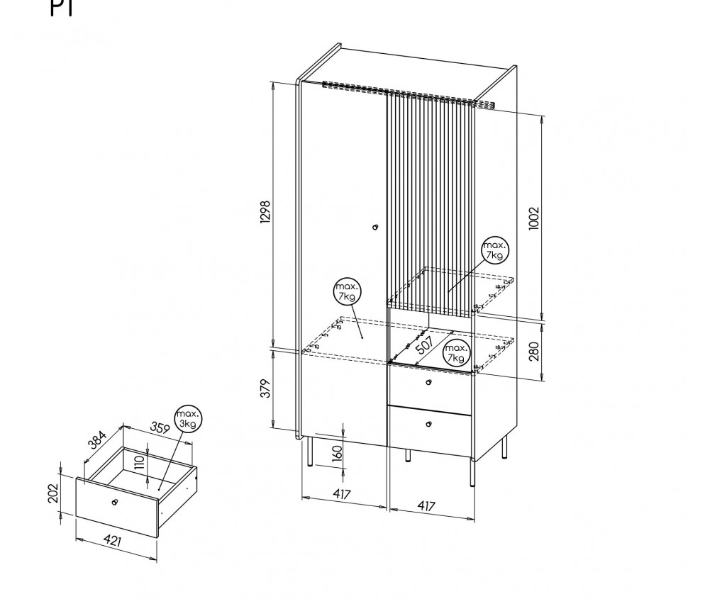 Schrank Presto P1