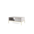 Couchtisch Viva 104 Grau Matt/Gold Gestell