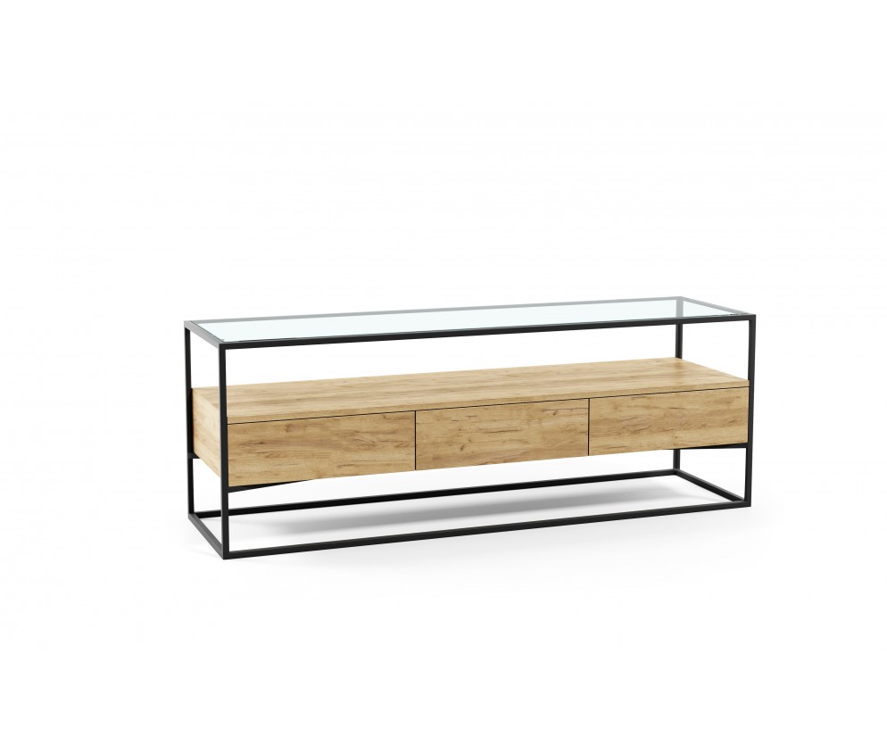 Schrank-RTV II 140 Glas Dalen