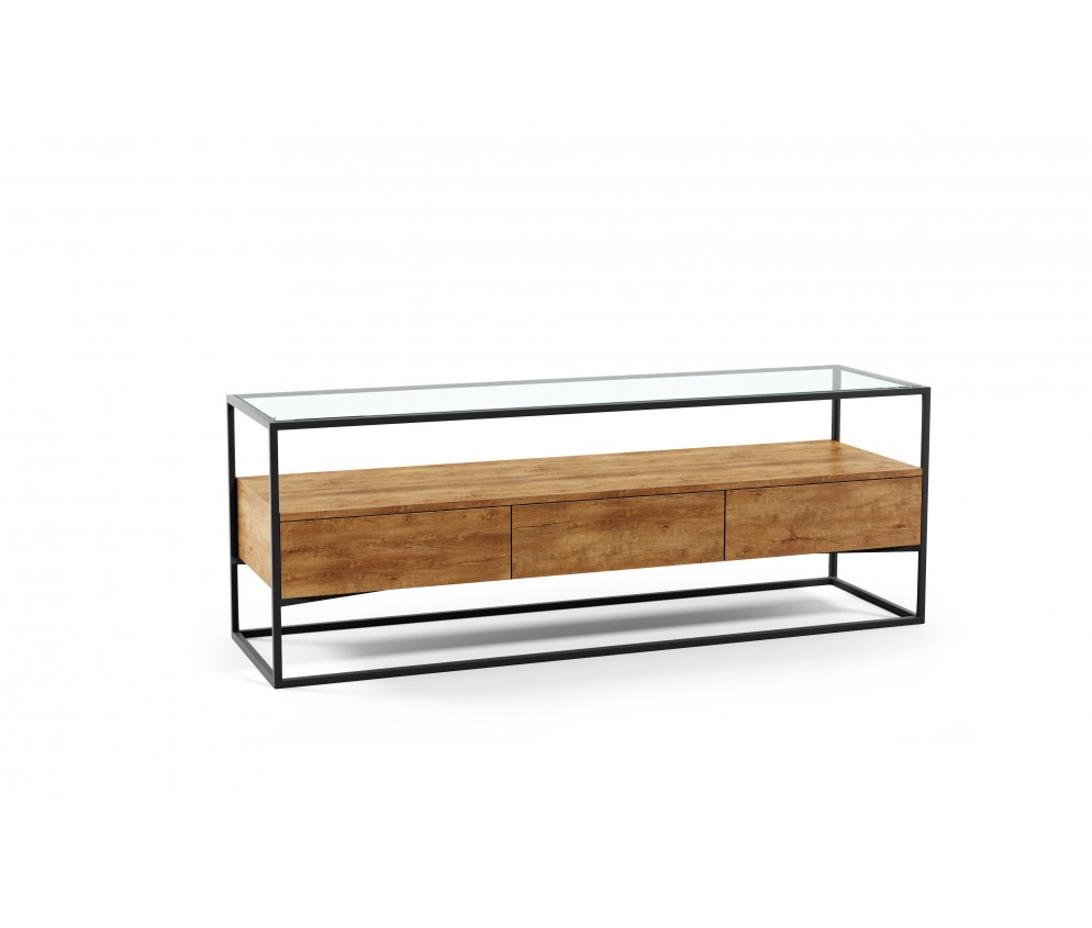 Schrank-RTV II 140 Glas Dalen