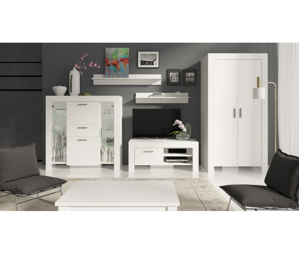 Schrank-RTV Samanta 170 Weiß