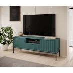 RTV-Schrank Viva 154 Labrador Green/Schwarz Gestell/Schwarz Griff