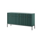 Kommode Viva 154 Labrador Green/Schwarz Gestell/Gold Griff