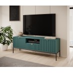 RTV-Schrank Viva 154 Labrador Green/Schwarz Gestell/Gold Griff