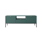 RTV-Schrank Viva 154 Labrador Green/Schwarz Gestell/Gold Griff