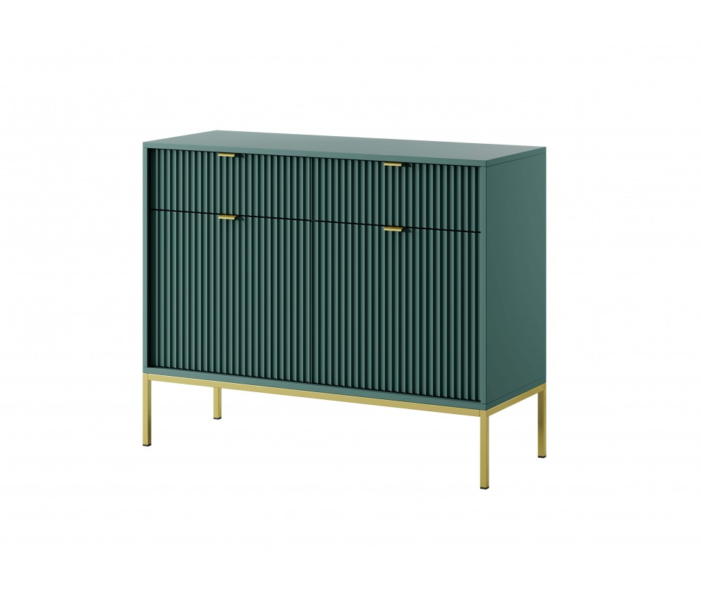 Kommode Viva 104 Labrador Green/Gold Gestell/Gold Griff