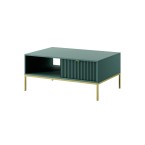 Couchtisch Viva 104 Labrador Green/Gold Gestell/Gold Griff