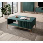 Couchtisch Viva 104 Labrador Green/Gold Gestell/Gold Griff