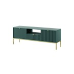 RTV-Schrank Viva 154 Labrador Green/Gold Gestell/Gold Griff