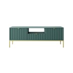 RTV-Schrank Viva 154 Labrador Green/Gold Gestell/Gold Griff