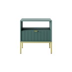 Nachttisch Viva 54 Labrador Green/Gold Gestell/Gold Griff