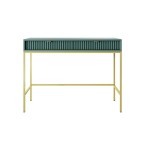 Frisiertisch Viva 104 Labrador Green/Gold Gestell/Gold Griff