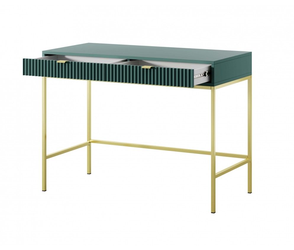 Frisiertisch Viva 104 Labrador Green/Gold Gestell/Gold Griff