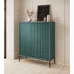 Kommode Viva 104 2D Labrador Green/Schwarz Gestell/Gold Griff