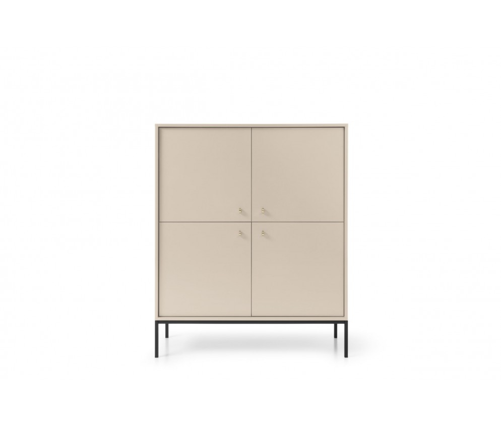 Kommode Mira 4D 104 Sandbeige