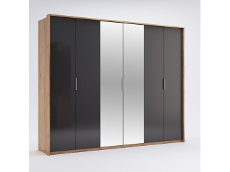 Schrank Laura 6D mit Spiegel 274