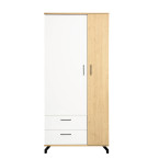 Schrank Marsylia 90 2D2SZ Weiß