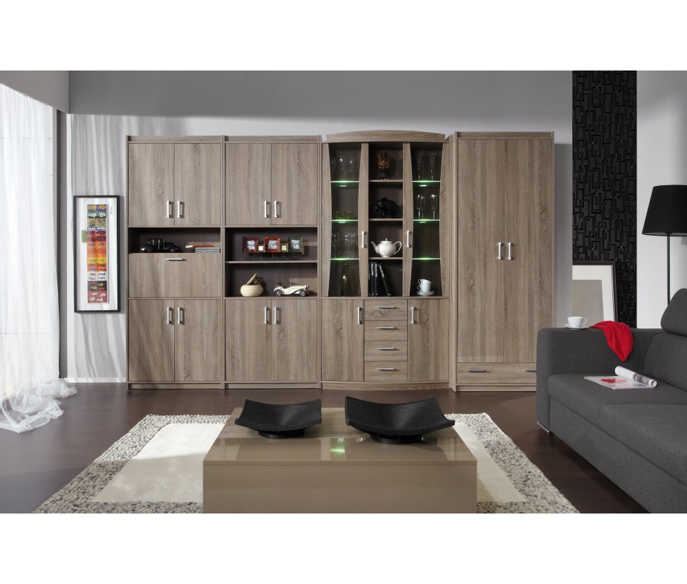 Schrank Megan 80 2D1SZ Trüffel