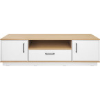 Schrank-RTV Summer 160 2D1SZ Eiche Biskuit/Weiß