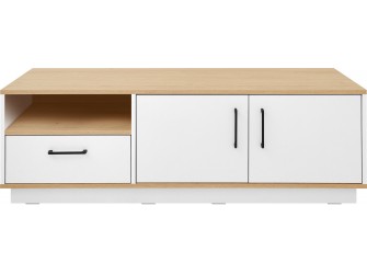 Schrank-RTV Summer 140 2D1SZ Eiche Biskuit/Weiß