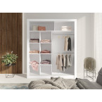 Schrank Carmen 180 Weiß/Marmor Bianco