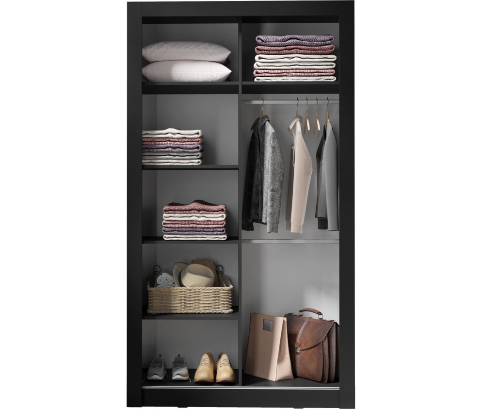 Schrank Carmen 120 Schwarz Royal